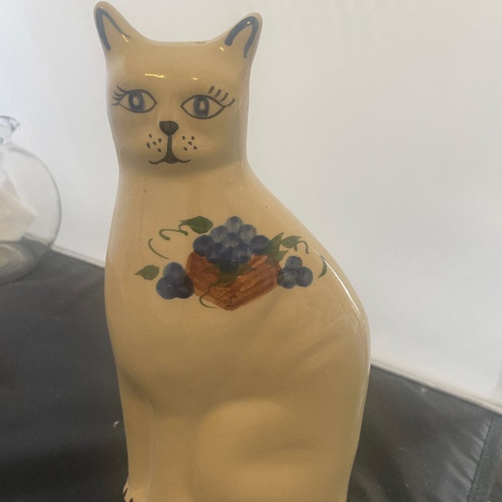 Alpine Pottery, Roseville Cat Statue, 1996